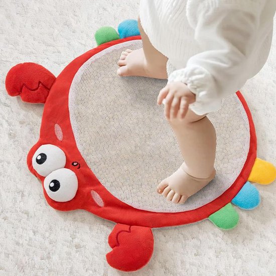 Kalmerend speelgoed - Sensorisch pluche - Babyontwikkeling stimuleren - Milde drukfeedback - 33 x 28 cm - Meerkleurig — afbeelding 2