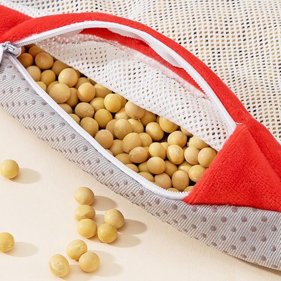 Kalmerend speelgoed - Sensorisch pluche - Babyontwikkeling stimuleren - Milde drukfeedback - 33 x 28 cm - Meerkleurig — afbeelding 5
