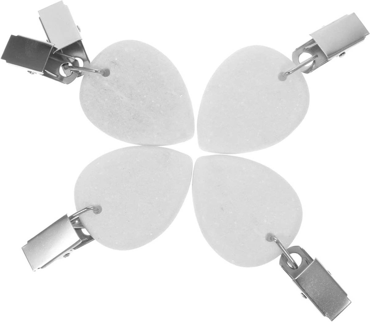 Tafelkleed Clips - Tafelgewichten - Buiten Tafelen - Winddicht Ontwerp - 4 Stuks - Wit