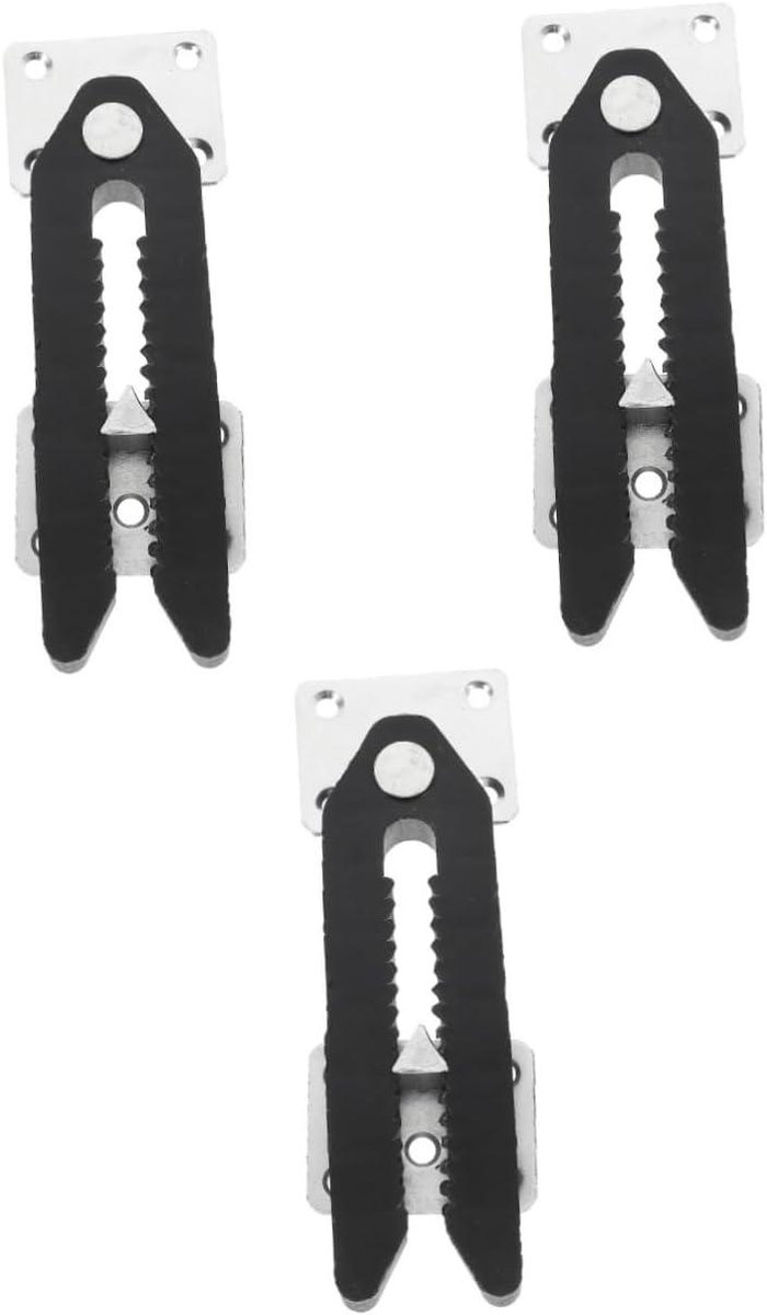 Bankconnector 3-Delig - Bankverbinding Set - Meubels Verbinden - Met Klikgesp - 6 Inch - Zilver