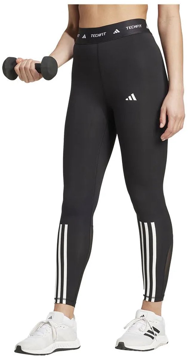 Adidas Techfit 3 Stripes 7/8 Leggings Vrouw Zwart