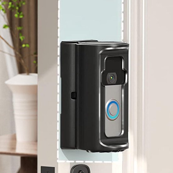Ring Doorbell Bracket Mount - No Drilling Door Bell Holder for Apartments | Adjustable Video Calling Command for Ring Wireless & Wired Models | Secure the Doorbell Case for Tenants, Easy Setting — afbeelding 3
