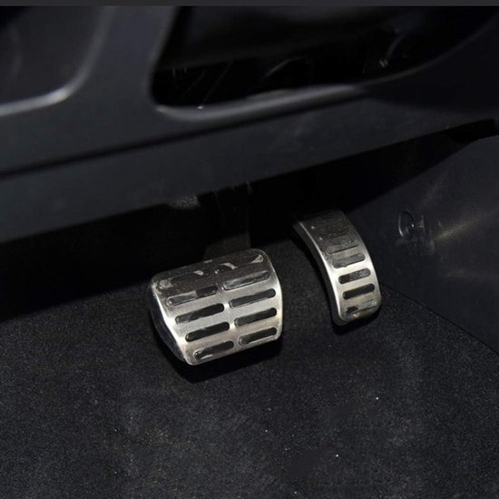 Auto Pedaal Covers - Gas Rem - Rijcomfort Verhogen - Antislip Oppervlak - 2 Stuks - Zilver — afbeelding 2