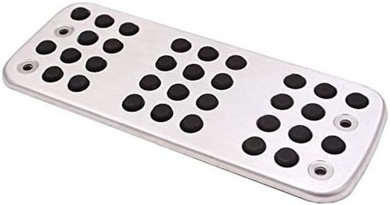 Pedaal Covers Set - Auto Pedaal - Verbeterde Grip - Antislip Ontwerp - 3 Stuks - Zilver — afbeelding 4