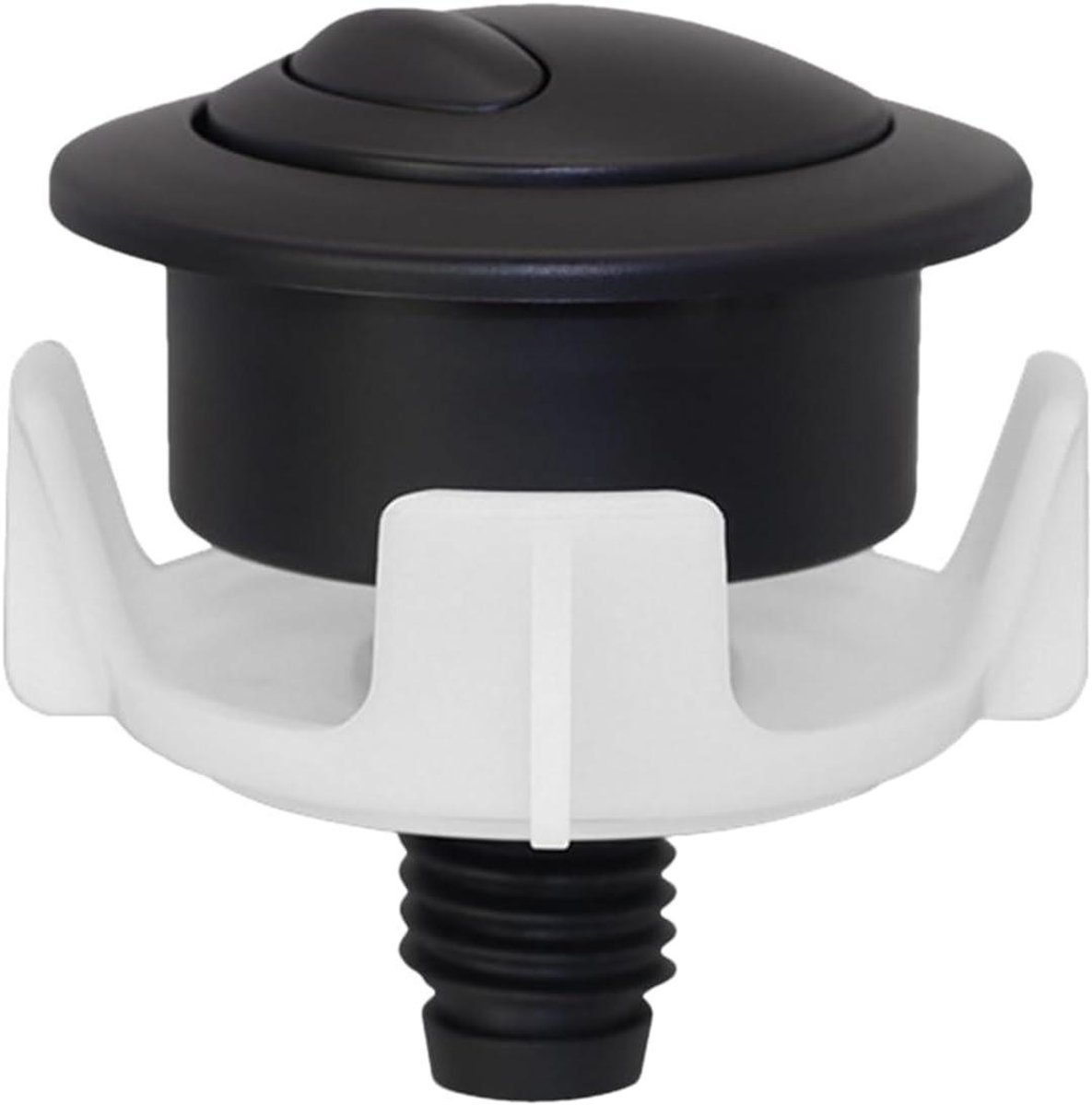 Spoelbak Drukknop - Toilet Schakelaar - Water Besparen - Twee Spoelfuncties - 54 x 37 mm - Chroomlook