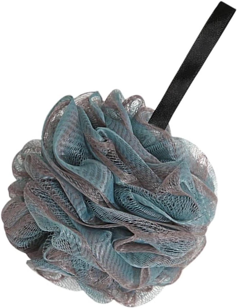 Douche Spons - Bad Luffa - Huid Reinigen - Fijnmazige Schuimvorming - 11x11x11 cm - Blauw