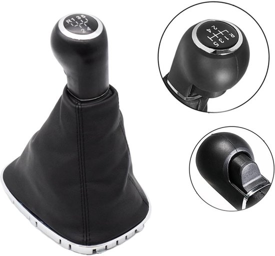 Pookknop Set - Schakelhendelhoes - Rijervaring Verbeteren - Verbeterde Grip - 5 Versnellingen - Zwart — afbeelding 5