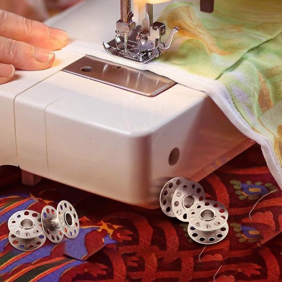 36 Stuks Metalen Spoelen voor Naaimachines met Transparante Opbergdoos - Lege Spoelen voor DIY, Naaien en Creatieve Projecten van Merkloos — afbeelding 4