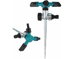 Gazon Sproeier - Tuinsprinkler Grassproeier - Gazon Bewateren - 360 Graden Rotatie - 23.5 x 13.5 cm - Groen