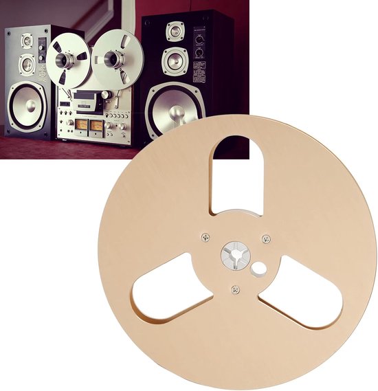 Lege Spoel - Tape Spoel Reel Spoel - Muziek Opnemen - 3 Gaten Ontwerp - 7 Inch - Goud — afbeelding 5