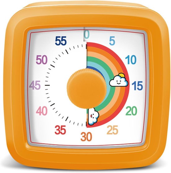 Kinderen Timer - Visuele Timer Leren Klok - Tijdmanagement Oefenen - Regenboog Kleur Verdwijnt — afbeelding 5