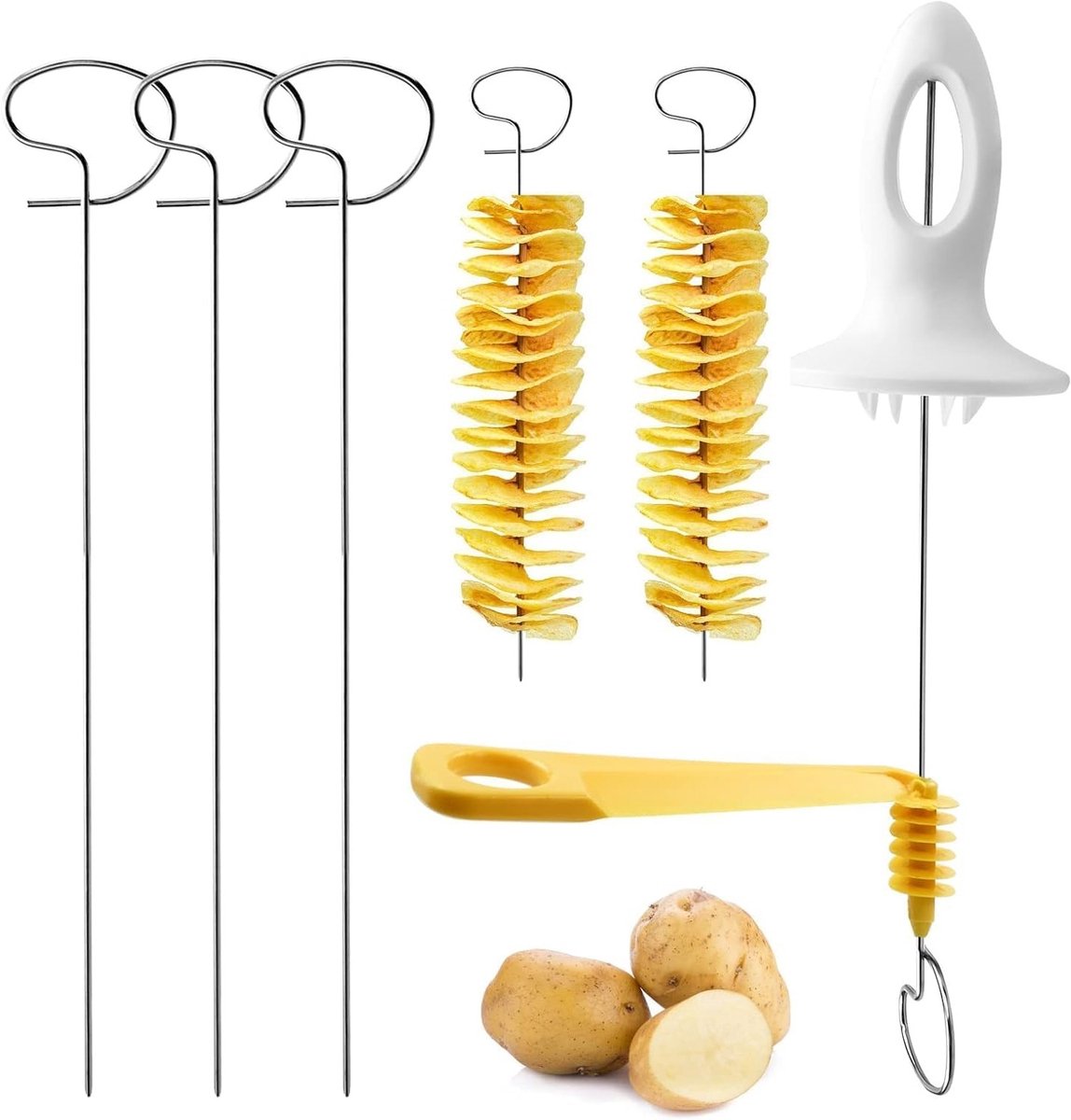 Tornado Chips Gereedschap Aardappel - Spiraalsnijder - Handmatig & Veilig