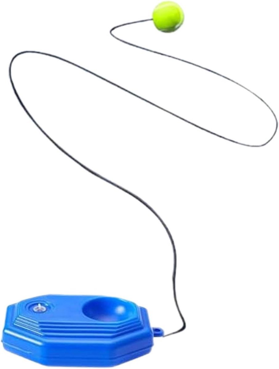 Tennis Trainer Bal - Trainingsbal Tennis - Slag Oefenen - Stabiele Basis - 23 x 15 x 6.5 cm