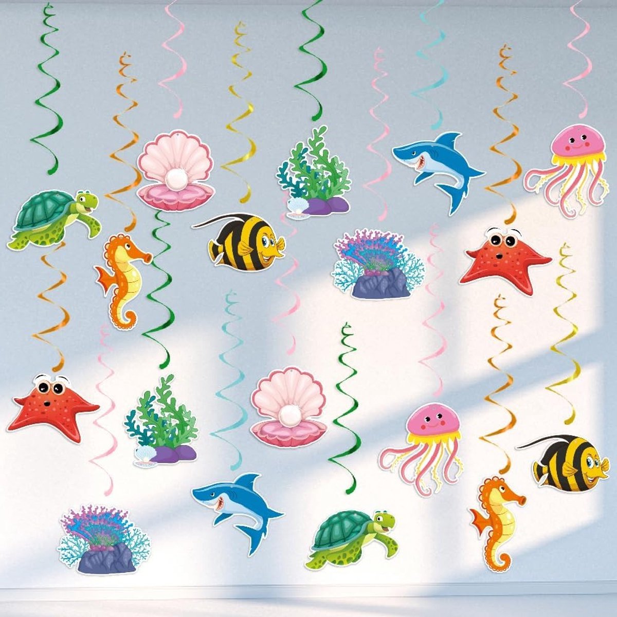 Hanging decoratie voor een maritiem interieur - Zeesterren, Schelpen en Ocean vibes