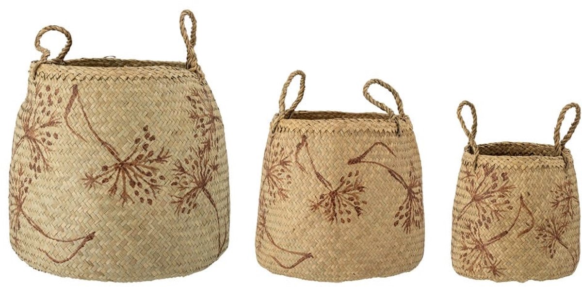 Bloomingville Opbergmand Molli Set van 3