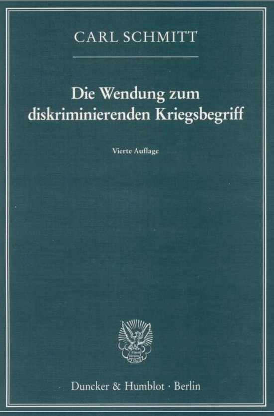 Die Wendung zum diskriminierenden Kriegsbegriff - cover