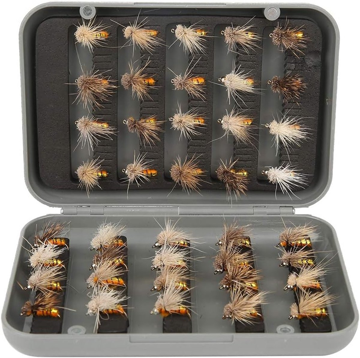 Set van 40 Kunstmatige Vliegen Lures voor Vliegvissen met Haken - Ideaal voor Insectenvisserij en Vissen Accessoires