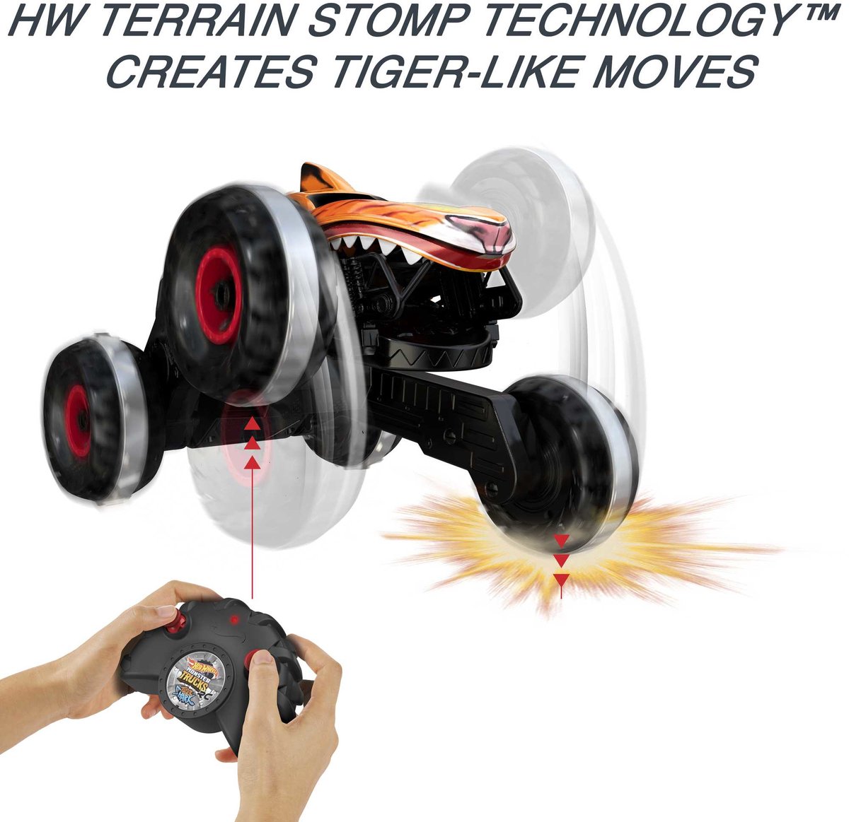 Hot Wheels Monster Trucks Unstoppable Tiger Shark - Raceauto — afbeelding 2