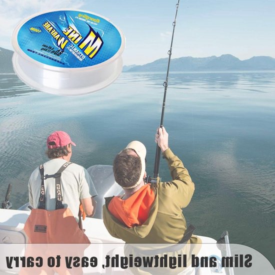 Duurzame monofilament visserslijn van nylon, 100 m, transparant, diameter 0.45 mm, ideaal voor hengelsport en vissen — afbeelding 4