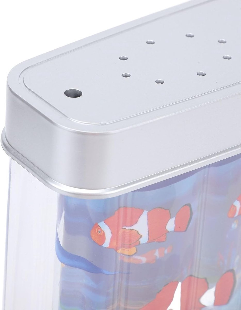 Realistisch Kunstmatig Aquarium met Beweeglijke Vissen - USB LED Nachtlamp voor Kinderen en Baby's, Sensory Speelgoed voor Bureau en Slaapkamer — cadeau in Wonen & Interieur - foto 3