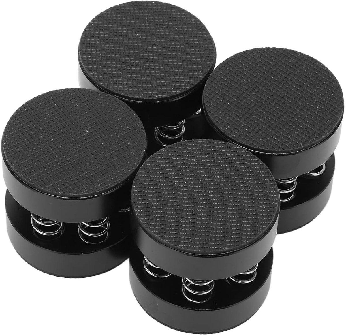 Pads voor Veerluidsprekerspikes, Stevige Aluminium Isolatiestandaard voor Schokabsorptie, 9 Kg Capaciteit, Ideaal voor Luidsprekers, Cd-spelers en Geluidsisolatie