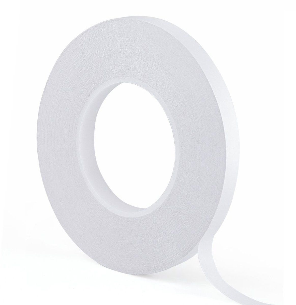 Seb3 - Dubbelzijdige Plakband - Sterke Grip - 12 mm x 70 m - Ideaal voor Knutselen - Geschikt voor Diverse Materialen - Wit