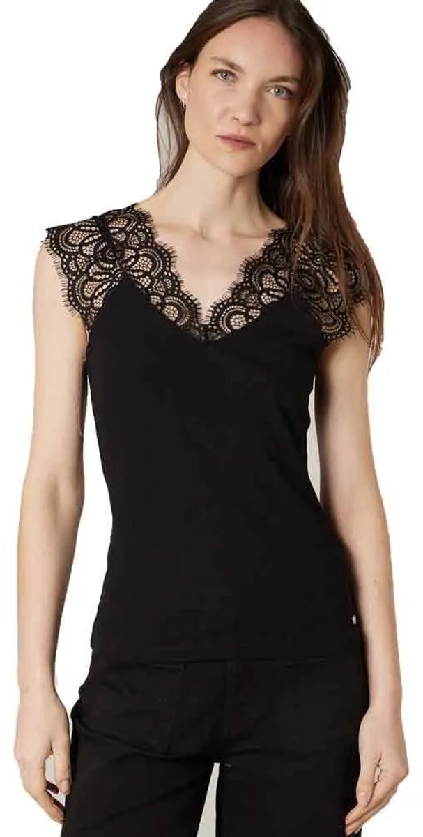Deeluxe Brivia Mouwloze Blouse Zwart XS Vrouw