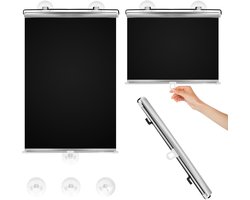 Verduisterend rolgordijn - 45 x 125 cm - Rolgordijnen verduisterend met Zuignappen - Telescopisch - Draagbaar, Lichtwerend, Eenvoudig te Ins