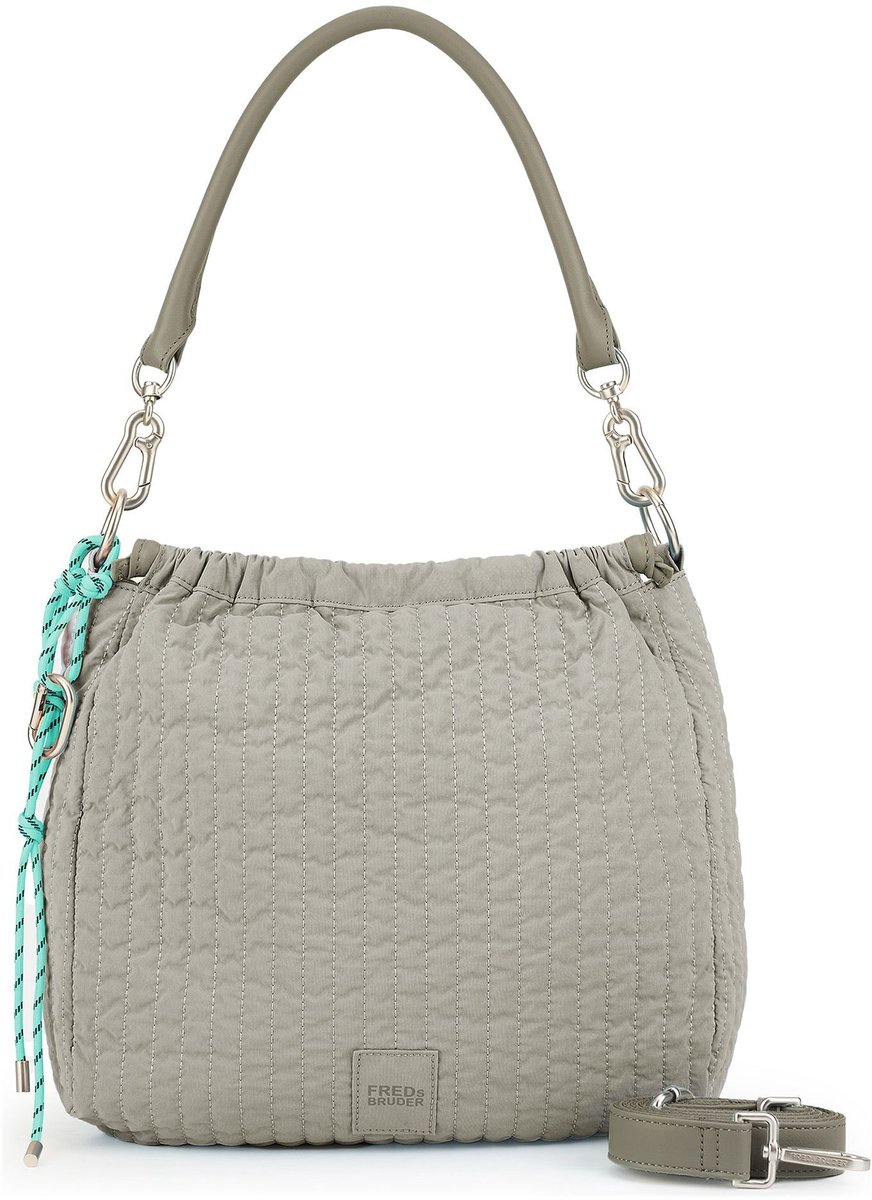 FREDsBRUDER schoudertas Just Flow Collection Hobo Bag Light Grey grijs