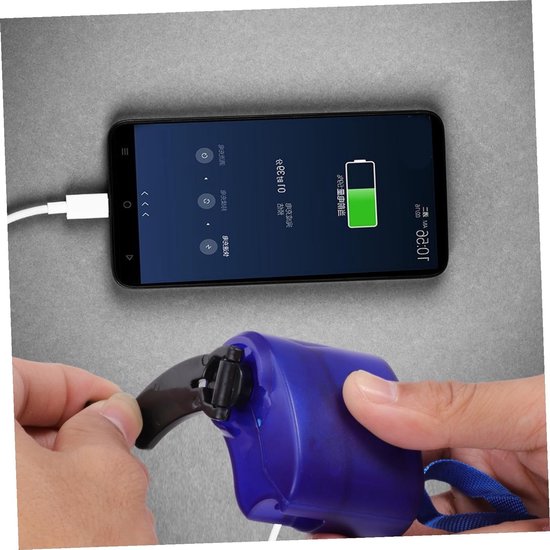 Draagbare handgenerator met LED-noodlicht, USB-noodstroomaggregaat en powerbank voor camping en noodgevallen — afbeelding 3