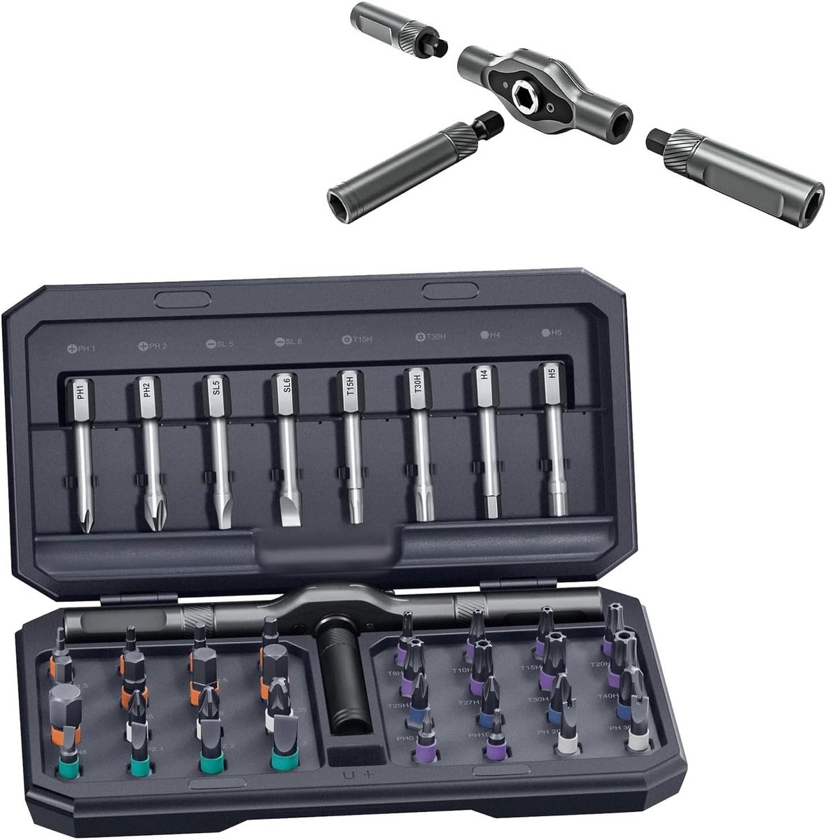 Complete 42-delige Magnetische Schroevendraaierset voor Meubelmontage, Elektrische Apparaten en Fietsen Reparatie