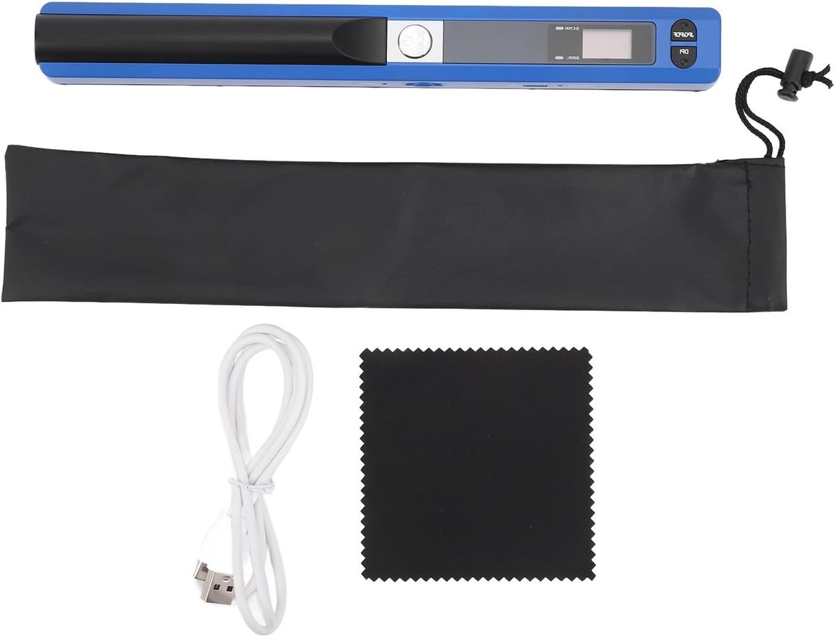 Draagbare Document Scanner voor JPG en PDF, Compacte Mobiele Scanner voor Kantoor en Thuisgebruik, 900dpi Resolutie