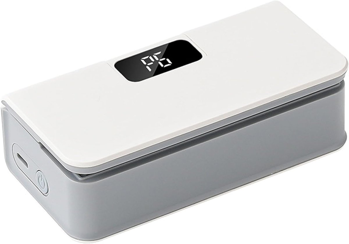 Magnetische sealmachine - Mini oplaadbare machine voor het sealen van voedselzakken - Draagbare 6-laags voedselsealmachine met snijmechanisme en led-scherm - Geschikt voor snacks, chips en keukenbewaring (wit).