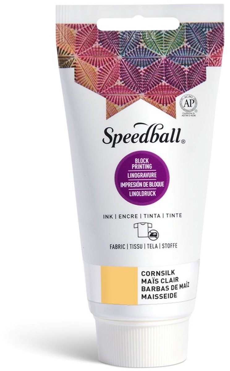 Fabric block printing ink cornsilk - Speedball