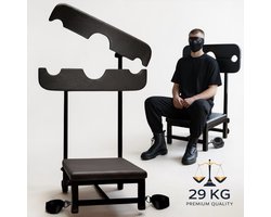 BUM BLING® Sex Stoel - Sex Chair - BDSM Meubel - Zwart - Verstelbaar - Met Voetboeien