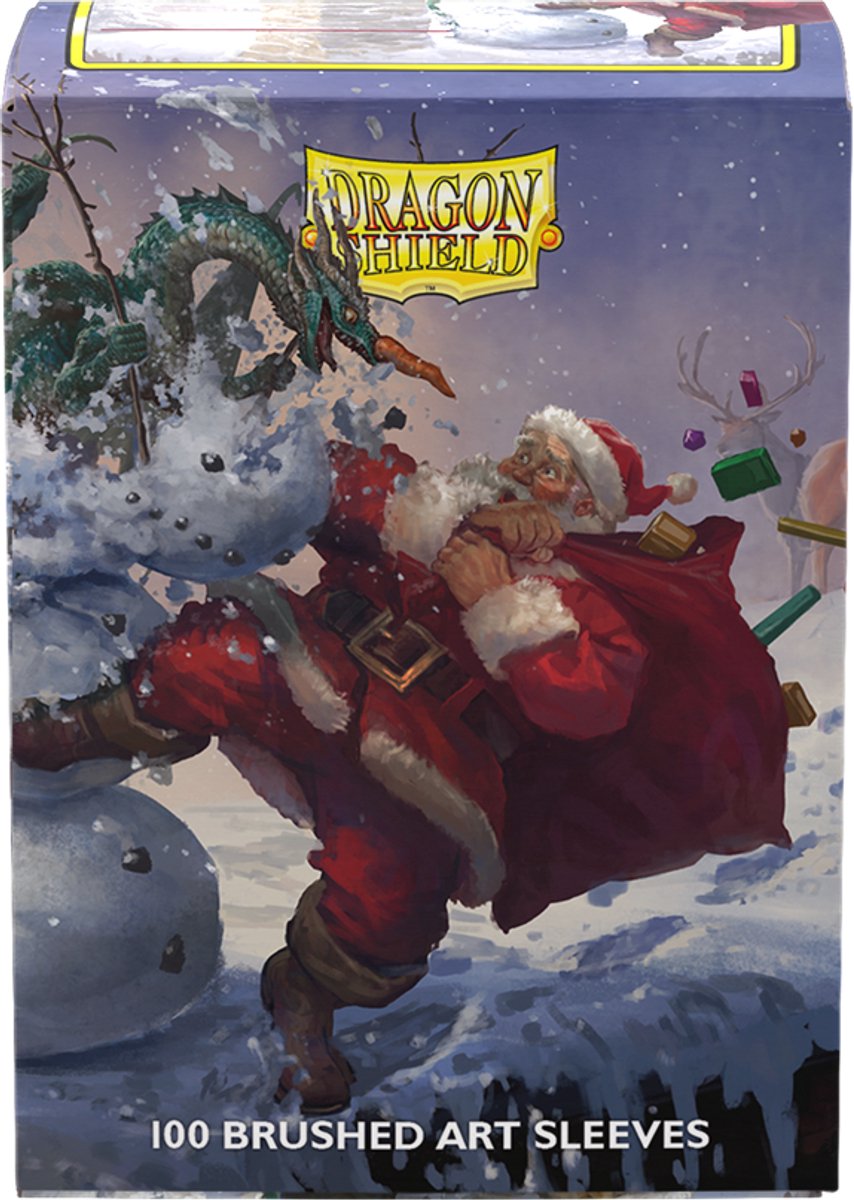 Dragonshield 100 Box Brushed Art Sleeves Christmas 2025