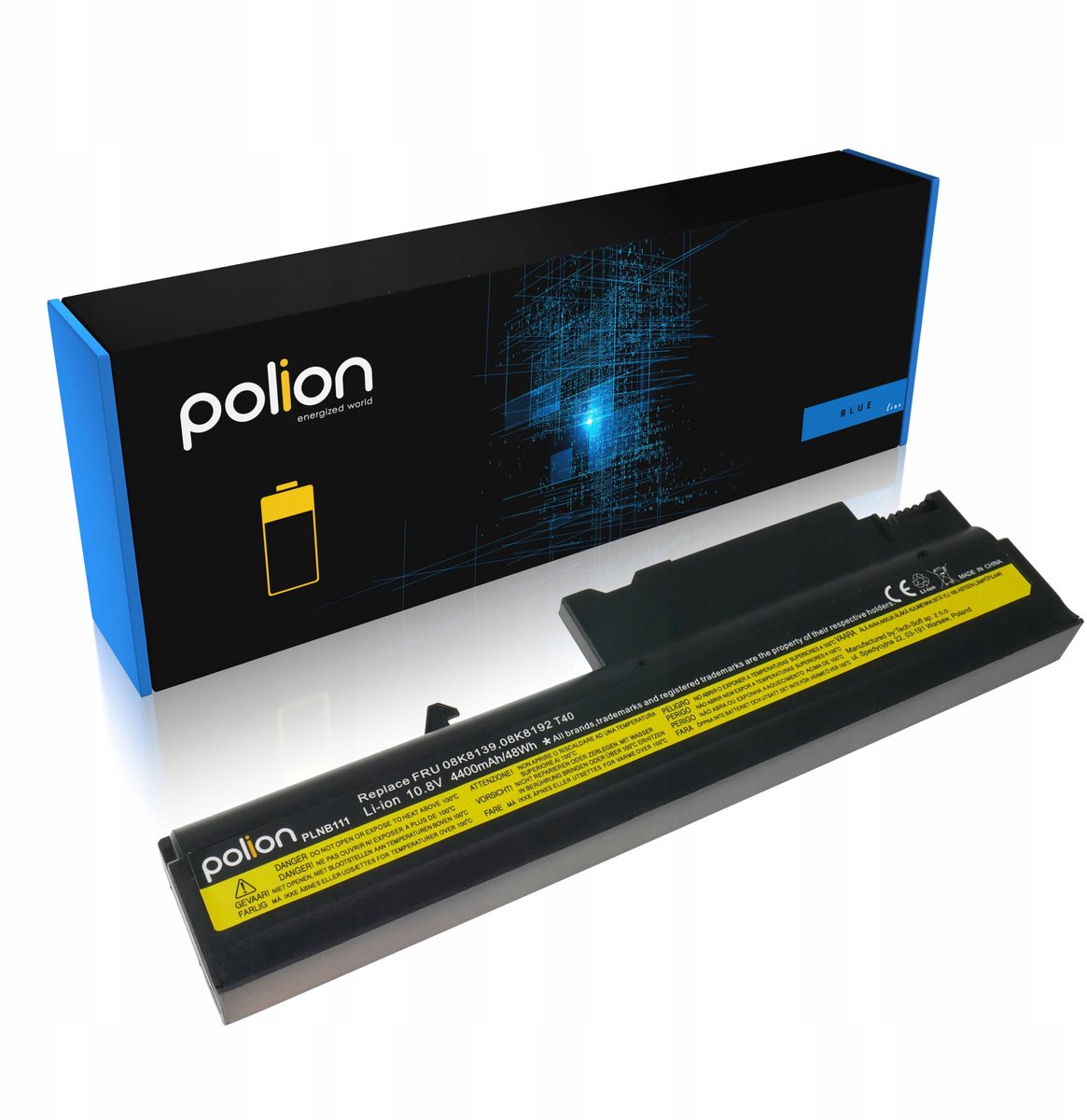 Polion - Lenovo ThinkPad Serie - Laptopbatterij - 4400mAh - Li-Ion