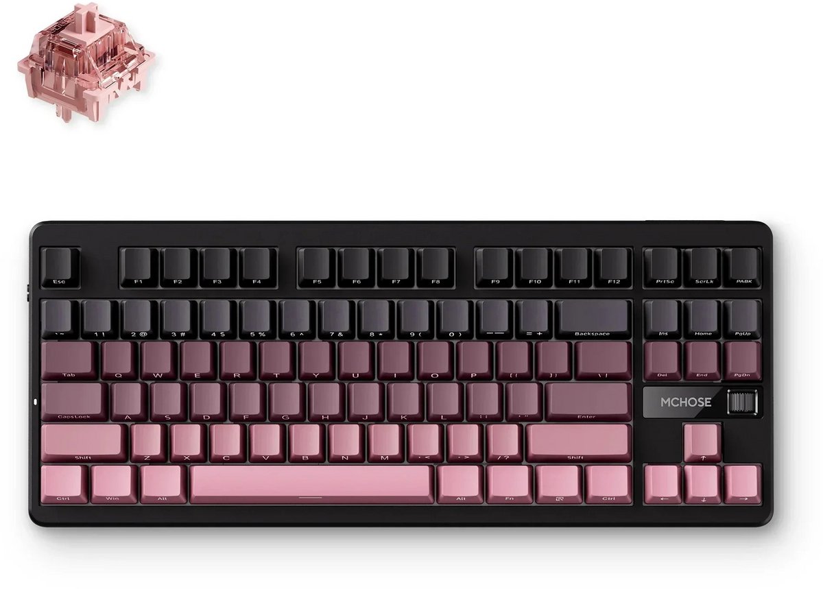 MCHOSE G87 Wireless Gasket Mount Custom Mechanical Keyboard gaming toetsenbord thumbnail 2