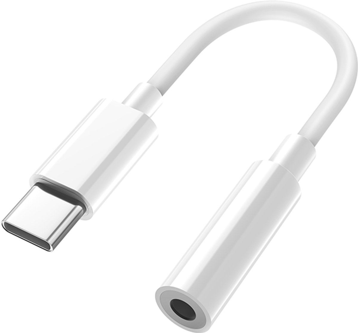 Ven-Dens Type-C naar 3,5 mm audio-adapterkabel (1 m) met 136D audiochip voor luisteren, lijnbediening en telefoongesprekken.