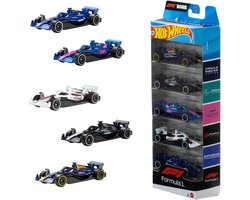 Hot Wheels Formula 1 - set van 5 metalen F1 speelgoedauto's
