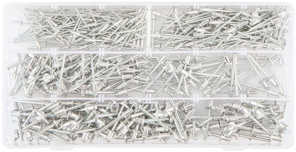 Grupa Topex - Aluminium Popnagels - 400 Stuk - Verschillende Maten