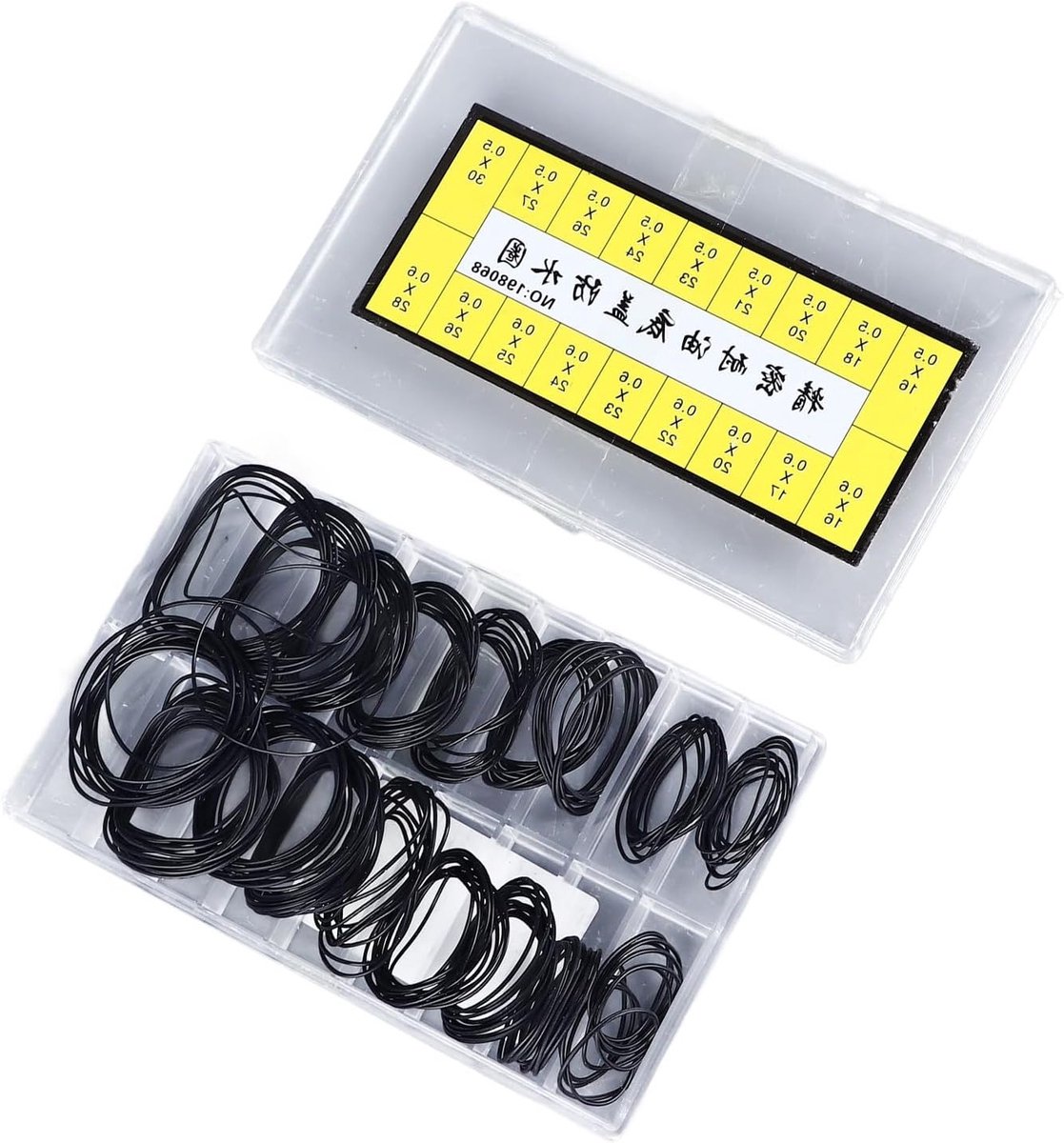 Complete Set van 180 Rubber O-Ringen voor Horloge Reparatie - Flexibele Gereedschappen voor Professionele Horlogemakers met 18 Soorten O-Ringen