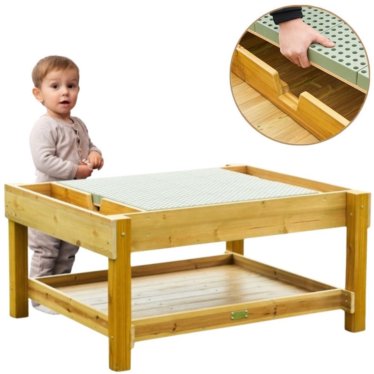 Masterkidz Houten Educatieve Tafel 1200l Stam Buiten - UNI