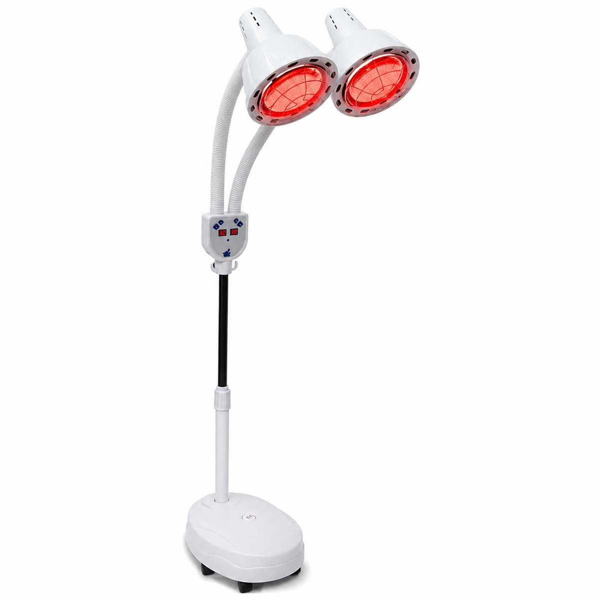 CINK Health® Infrarood Warmtelamp 275 W - Infraroodlamp met Dubbele Kop - 360° Draaibaar - Temperatuur Verstelbaar - Met Afstandsbediening