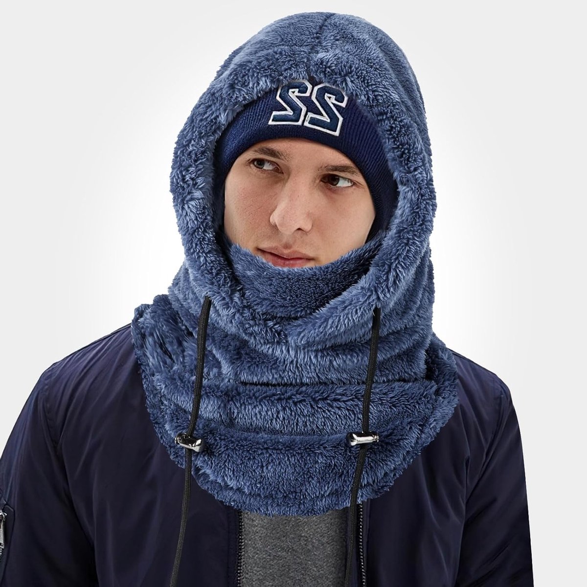Multifunctionele Winter Balaclava voor Skiën en Outdoor Activiteiten - Winddicht, Warm en Ademend Fleece Hoofddeksel met Nekwarmer voor Fietsen en Wandelen