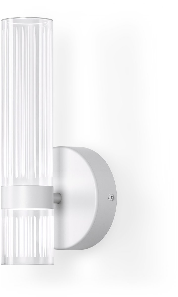 Lemlit LED Wandlamp Binnen 28 cm - Moderne Wandverlichting met Cilinderdesign - 6W 600 lm met 3 Kleurtemperaturen - voor Woonkamer Slaapkamer Hal en Trap - Wit