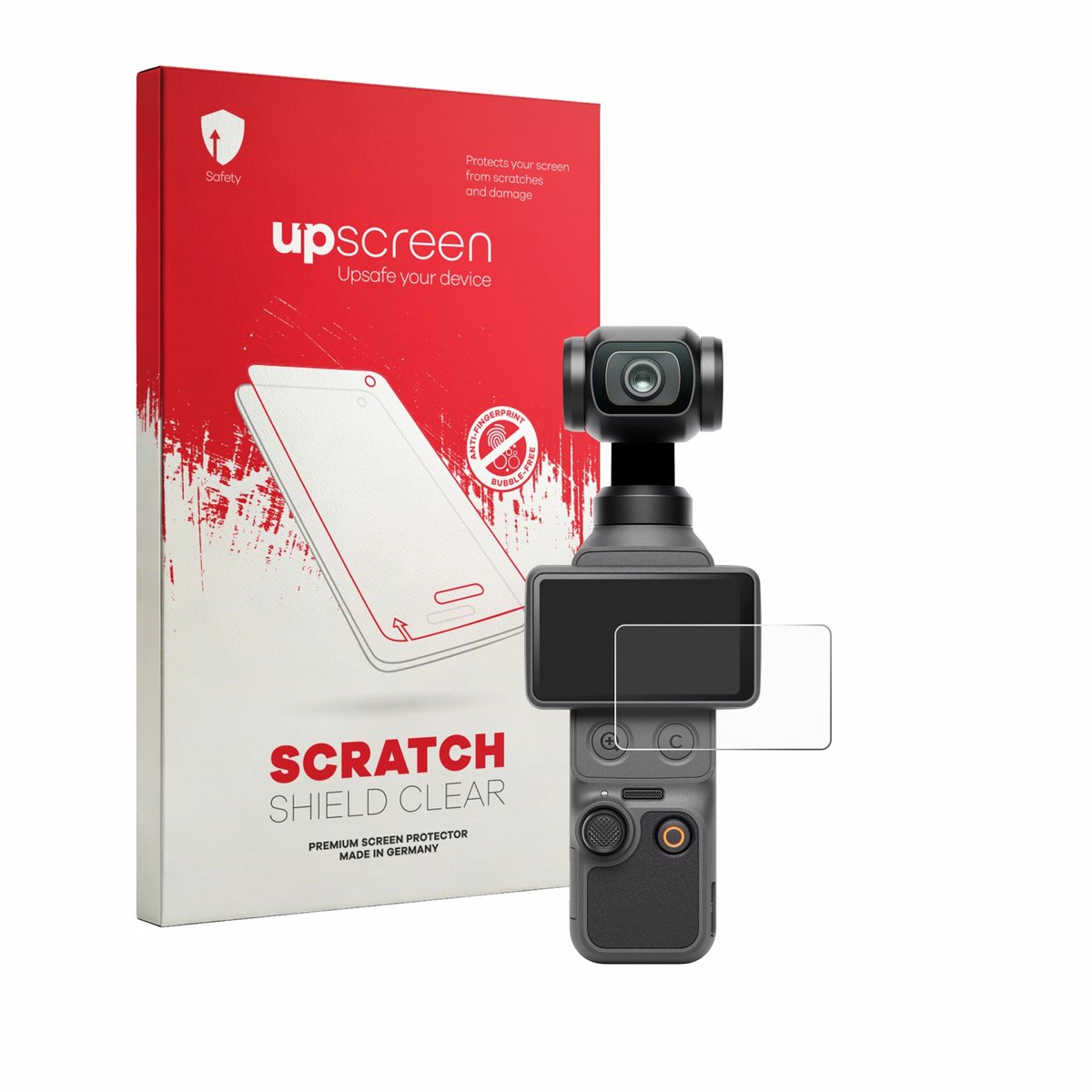 upscreen - Screenprotector voor DJI Osmo Pocket 4 - Folie Beschermfolie transparant