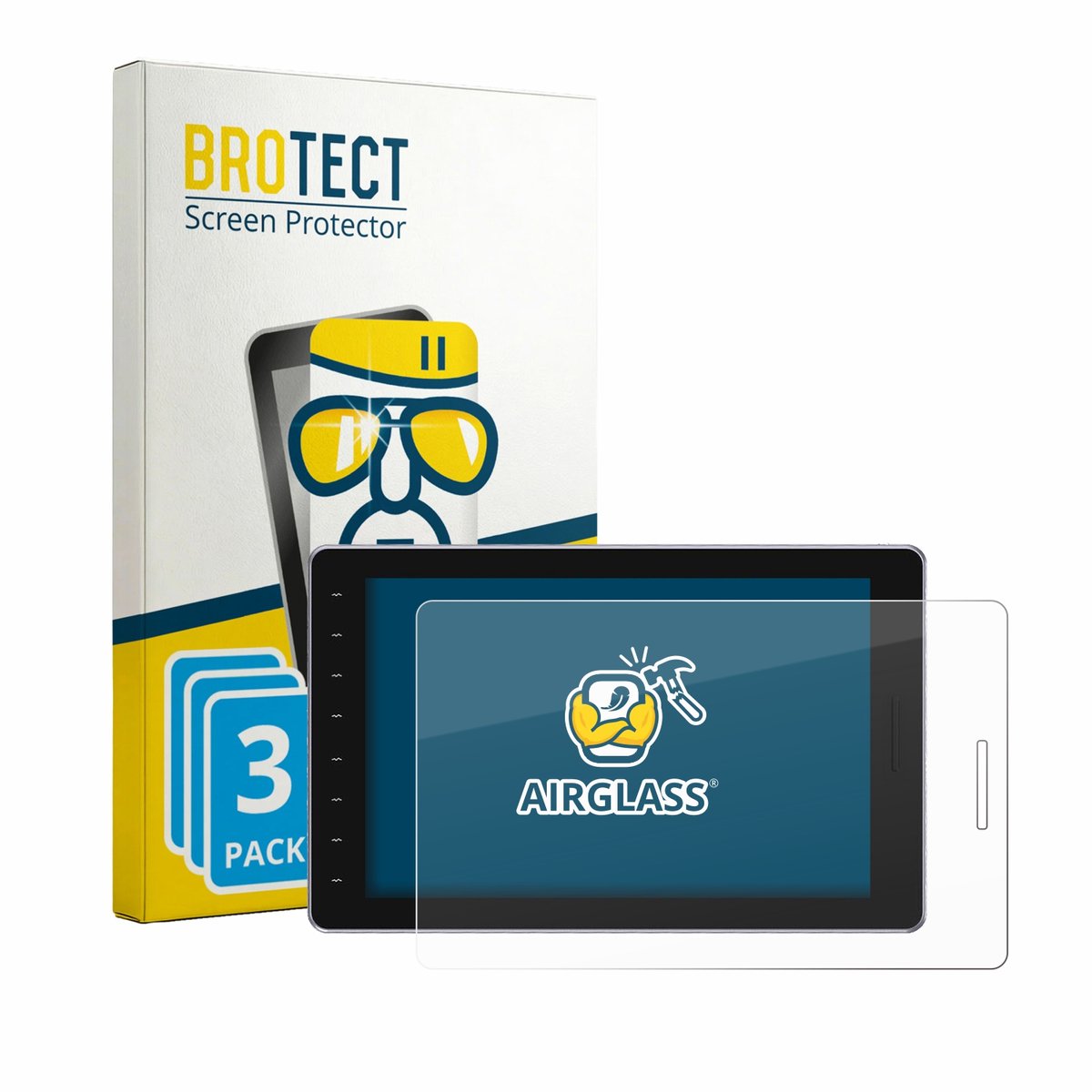 Screenprotector 3 Stuks voor Gaomon PD1610 Beschermglas transparant