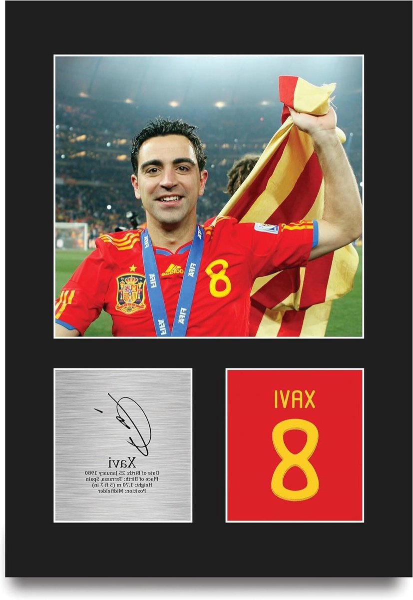 Gesigneerde Foto - Voetbal Poster - Cadeau voor Fans - Gedrukte Replica Handtekening - A4 - Niet gespecificeerd