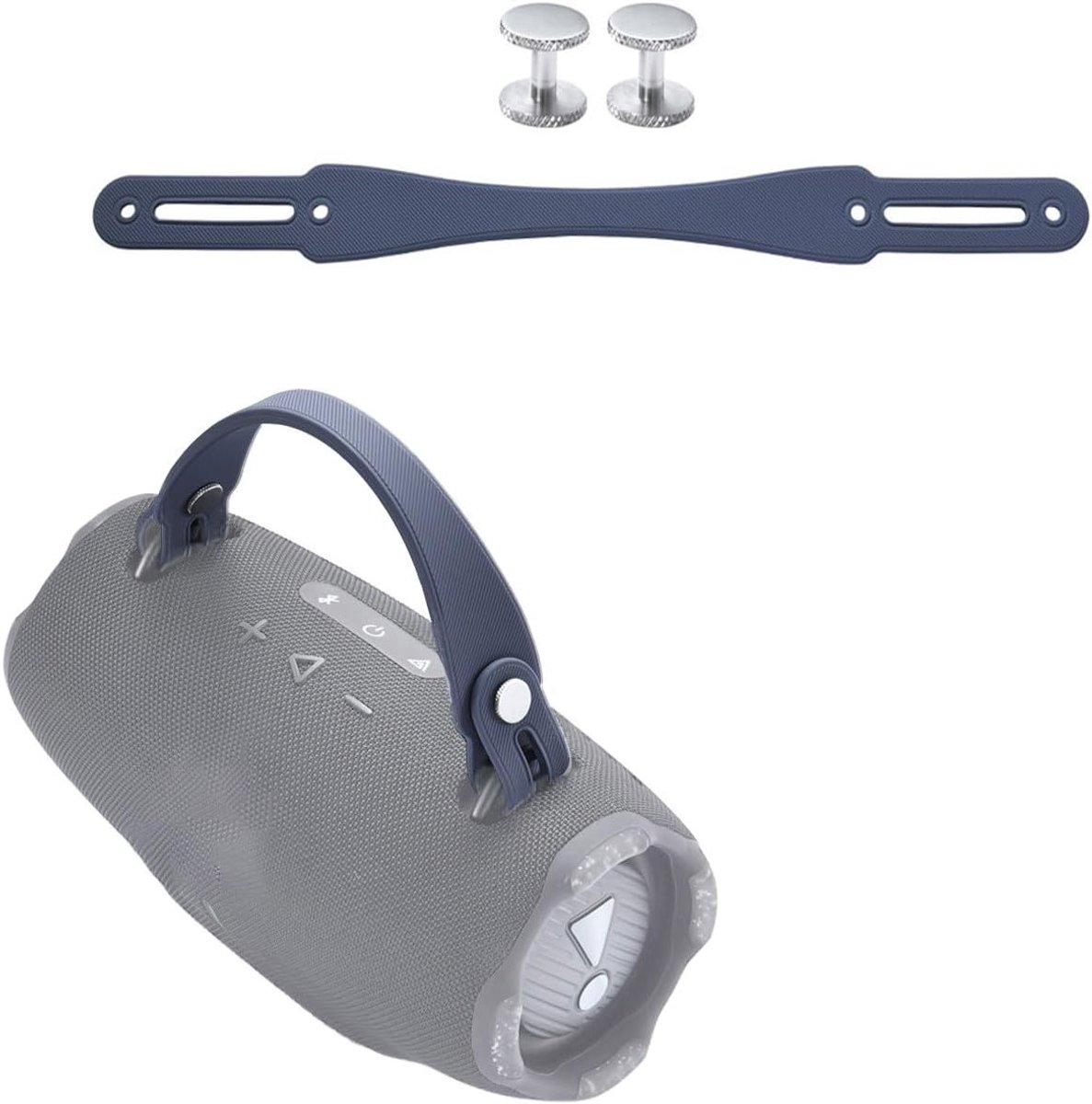 Verwijderbare draagriem voor draagbare Bluetooth speaker, geschikt voor Xtreme 4, 3 en 2 - Silicone, blauw, met schroeven, ideaal voor onderweg